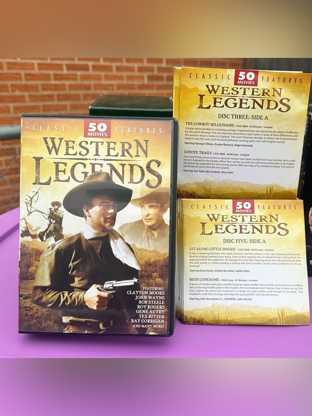 Western Legends Classic 50 Movies Collection - Tan & Brown